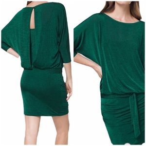 White House Black Market Green Mini Dress Sz XL